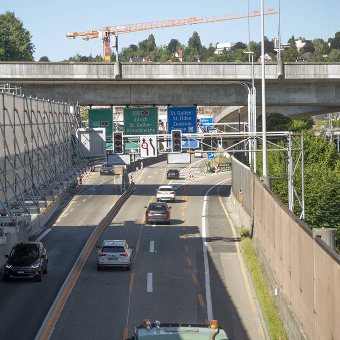 St.Galler Stadtautobahn gesperrt: Das musst du wissen