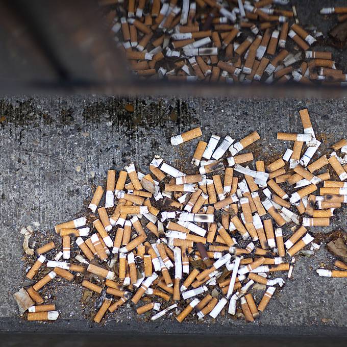 Trotz 285'000 weggeworfenen Zigarettenstummeln in vier Monaten: Aarau ist sauber