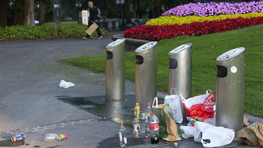 Die Littering-Situation hat sich 2023 in der Schweiz weiter entspannt. (Archivbild)