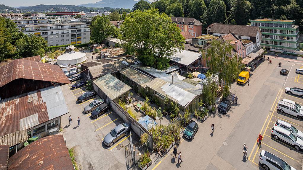 Die Stadt hat das Areal Industriestrasse 2016 der Kooperation Industriestrasse Luzern im Baurecht abgegeben. Bis 2023 entstehen rund 160 neue Wohnungen.