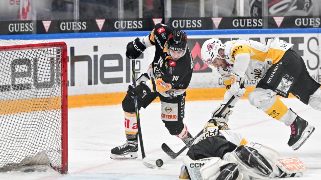 Vorentscheidung um Spielmitte: Lorenzo Canonica schiebt in der 32. Minute zum 3:1 für Lugano ein
