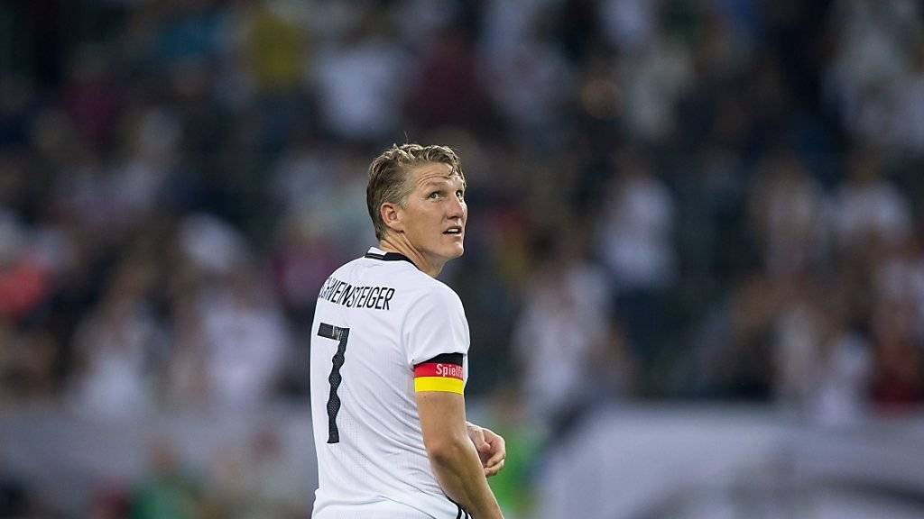 Bastian Schweinsteiger trat ein letztes Mal für Deutschland auf