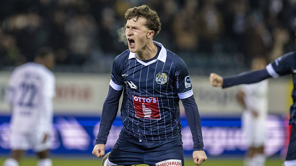 Grosse Freude beim FC Luzern und Torschütze Pius Dorn