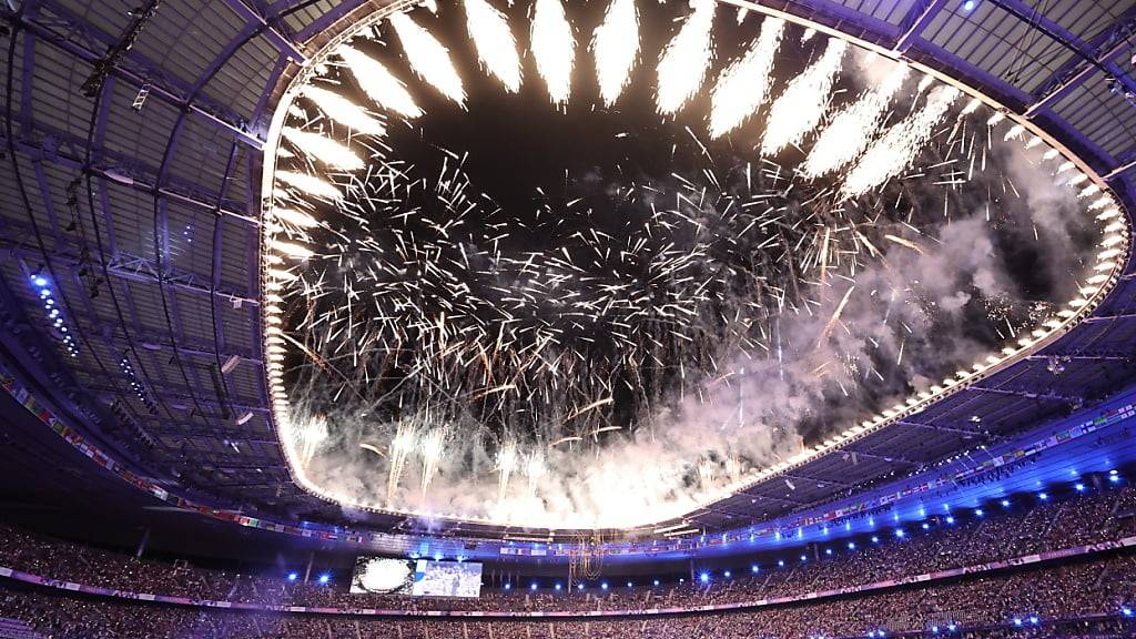 Mit einem Feuerwerk werden die Olympischen Spiele in Paris beendet