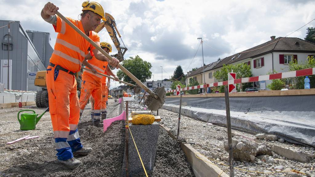 Limmattalbahn Baustelle