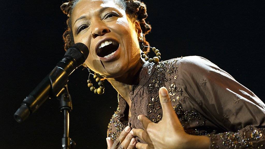 Lisa Simone letzte Woche am Montreux Jazz Festival, 40 Jahre, nachdem ihre Mutter Nina Simone einen Auftritt am selben Festival hatte. (Archivbild)