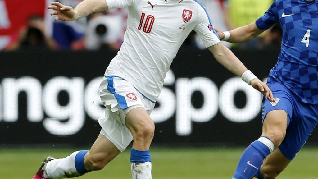 Tomas Rosicky bei seinem letzten Auftritt für die tschechische Nationalmannschaft 2016 gegen Kroatien