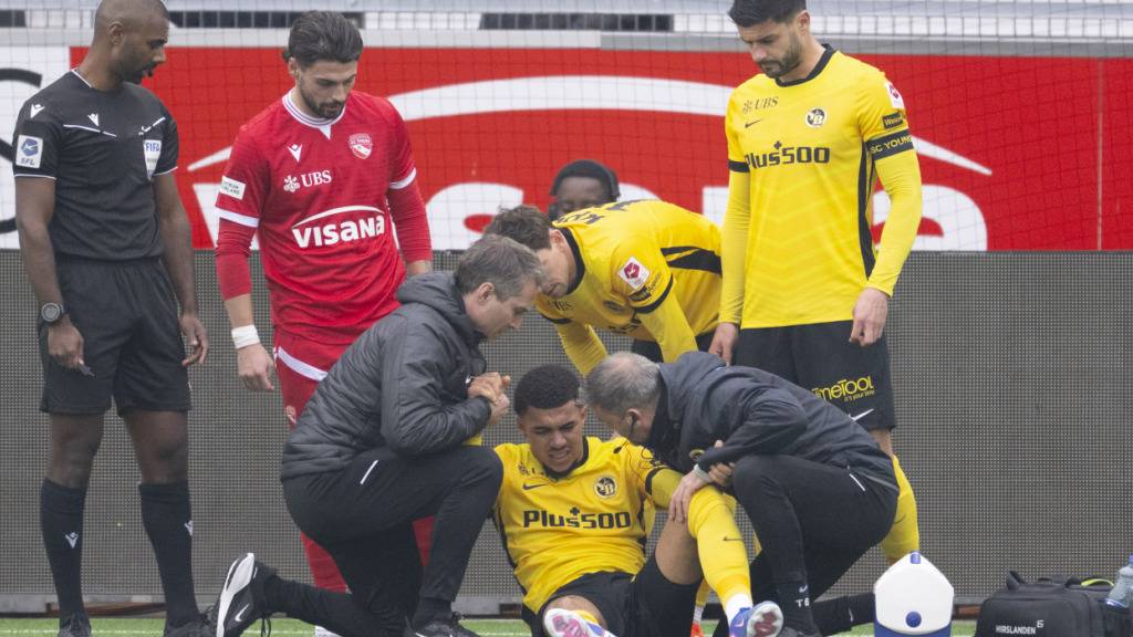 Ryan Andrews musste am Sonntag gegen Thun nach einer guten halben Stunde ausgewechselt werden