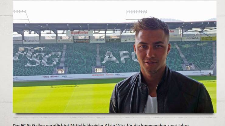 Alain Wiss wechselt zum FC St. Gallen