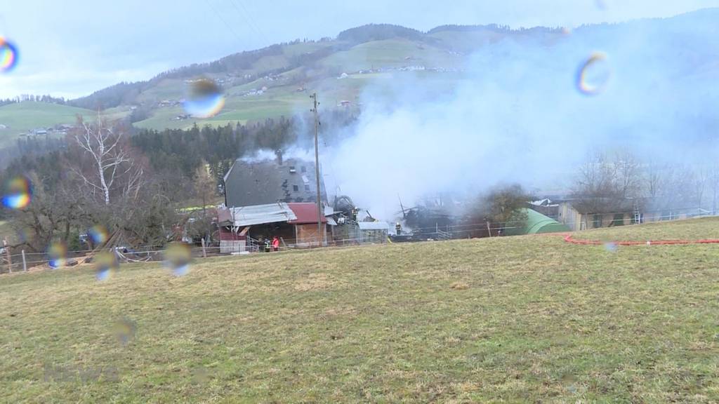 Brand in Fahrni bei Thun zerstört Bauernhaus