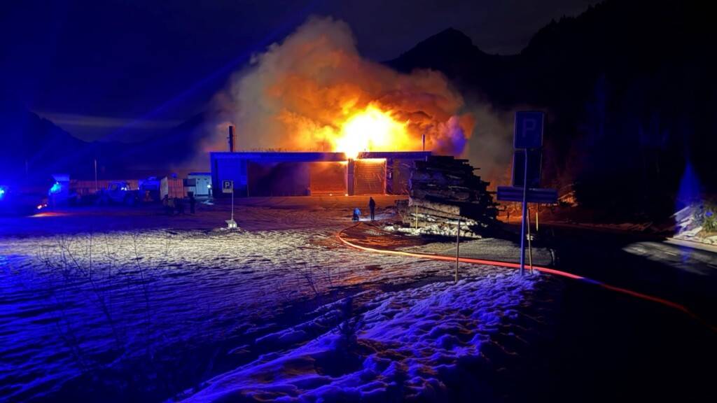 Das Holzheizkraftwerk in Malbun-Triesenberg hat am Dienstagabend gebrannt.