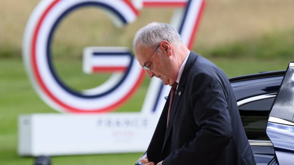 Am Rande des Gipfeltreffens der G7 war auch der Zollstreit zwischen der Schweiz und den USA Thema. Bundespräsident Parmelin berichtete von «eher positiven Signalen».
