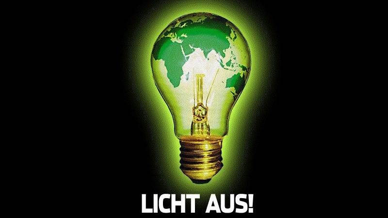 Lichter aus für den Klimaschutz