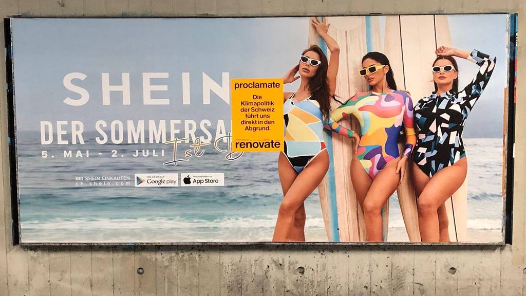 Shein-Plakate tauchen in Zürich auf – das steckt hinter der Werbung