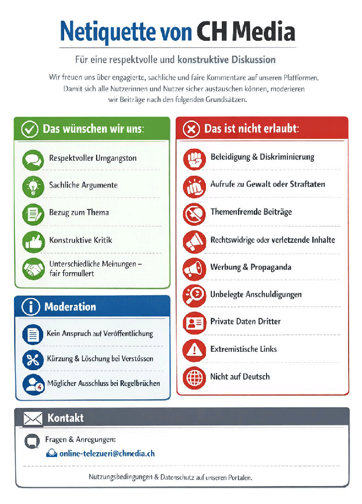 Netiquette von CH Media