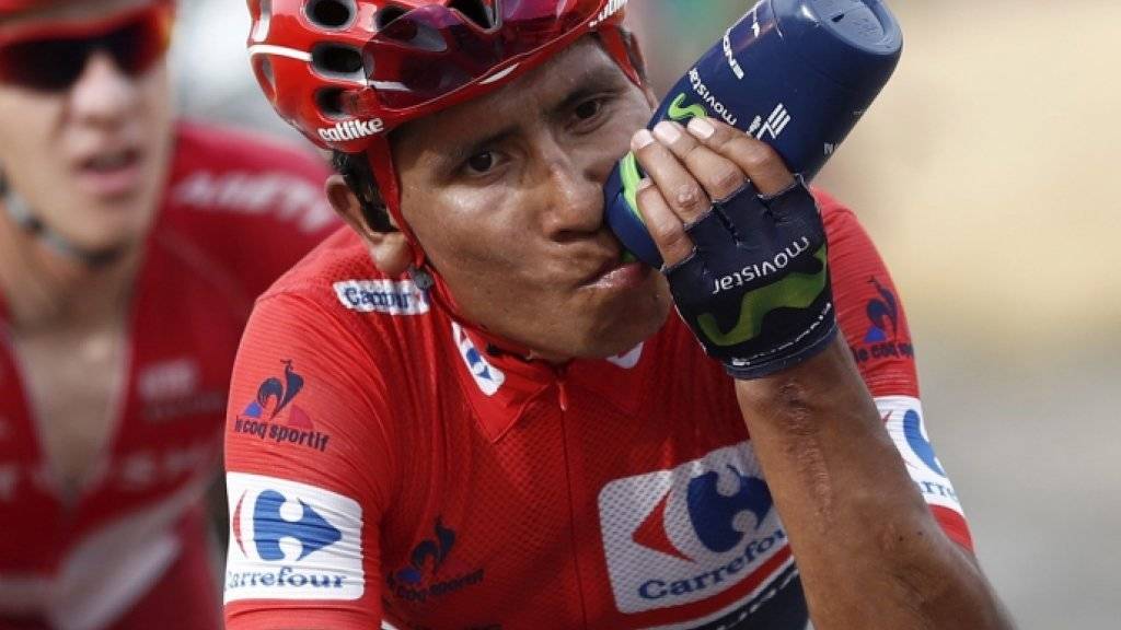 Dürfte am Sonntag in Madrid als erst zweiter Kolumbianer die Vuelta a España gwinnen: Nairo Quintana