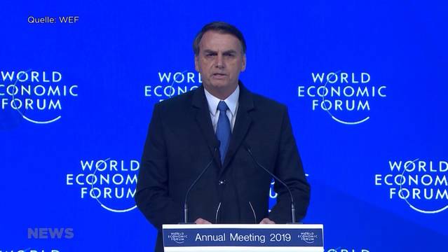 Kritikhagel für WEF-Besuch von Jair Bolsonaro