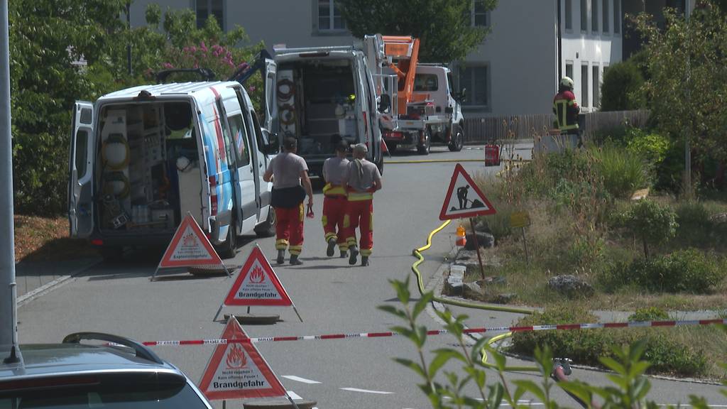 Gasleck bei Baustelle in Rupperswil – Bevölkerung soll betroffenes Gebiet meiden