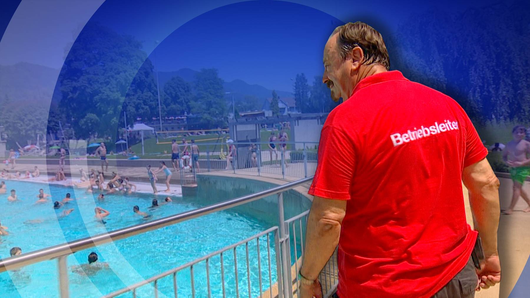 Badener Bademeister braucht bei dieser Hitze Nerven wie Drahtseile