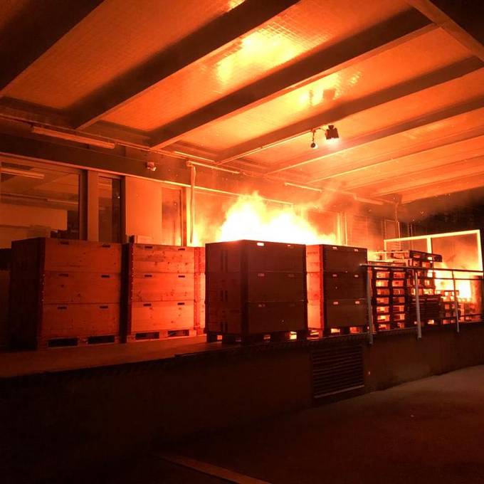 Unbekannte setzen Holzpaletten in Brand – 20'000 Franken Schaden