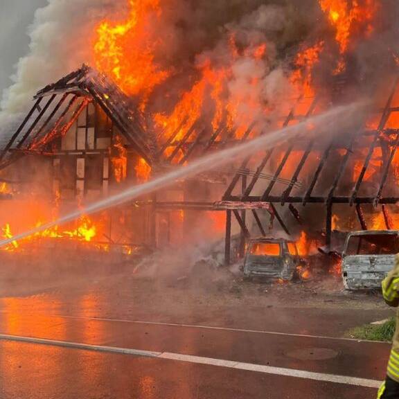 Bauernhausbrand in Lüterswil: Brandursache geklärt