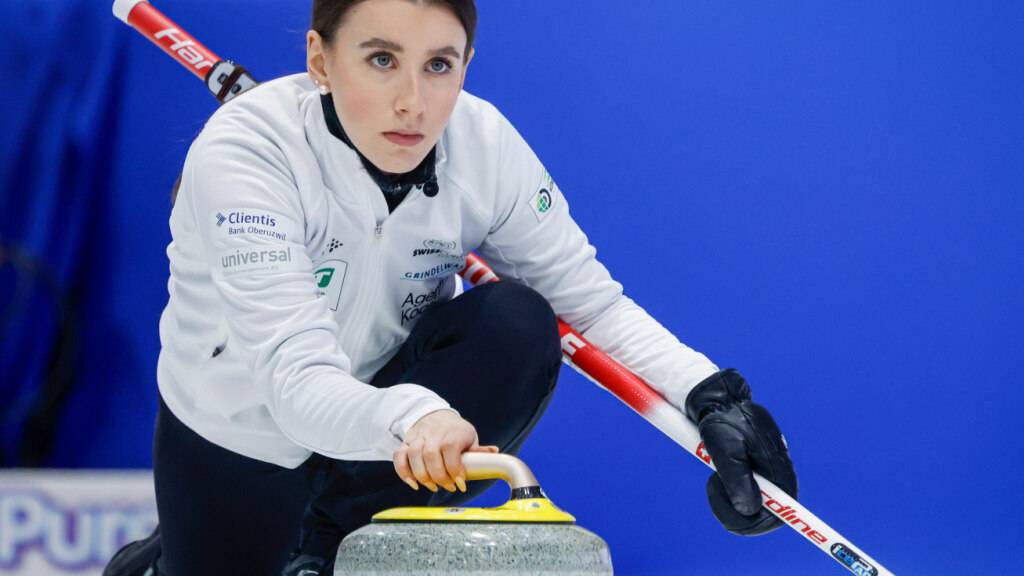 Skip Xenia Schwaller bei der Steinabgabe