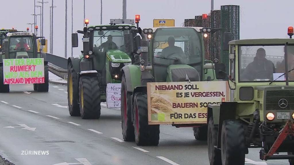 Bauernproteste an der Schweizer Grenze