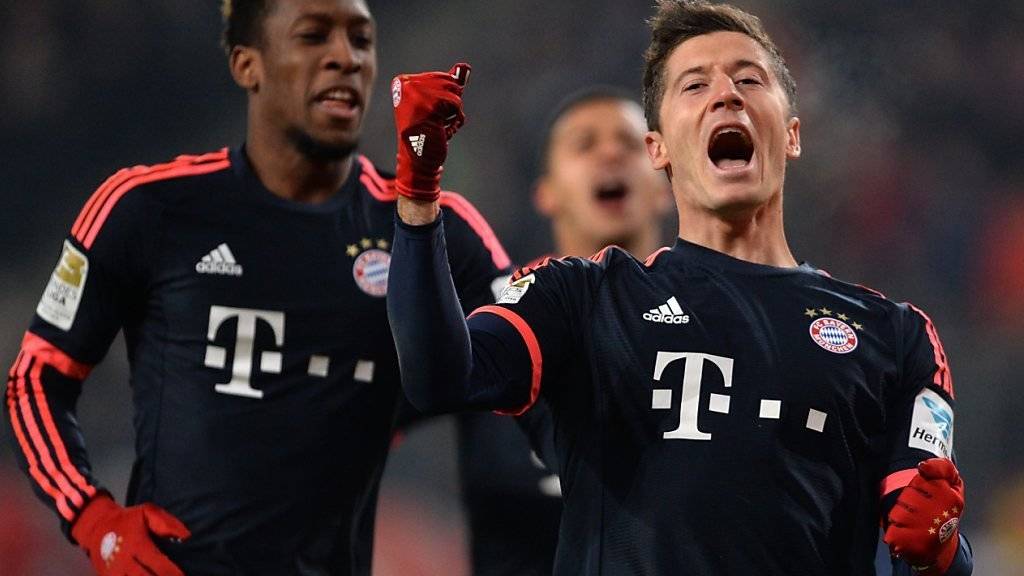 Doppelpack: Robert Lewandowski schoss beide Bayern-Tore