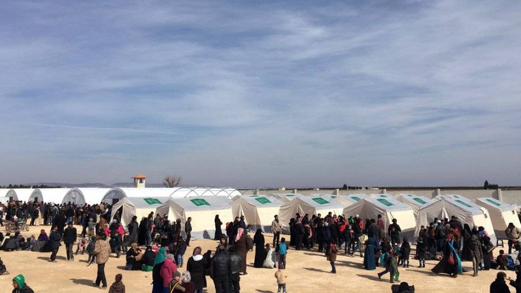 80'000 Flüchtlinge aus Aleppo sollen dereinst in einem Zeltlager in der Türkei Platz finden. (Symbolbild)