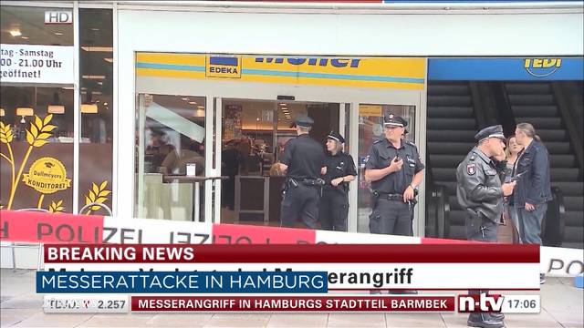 Messerattacke in Hamburg fordert Toten