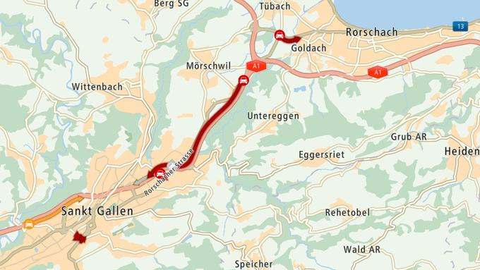 Unfall beim Stephanshorntunnel