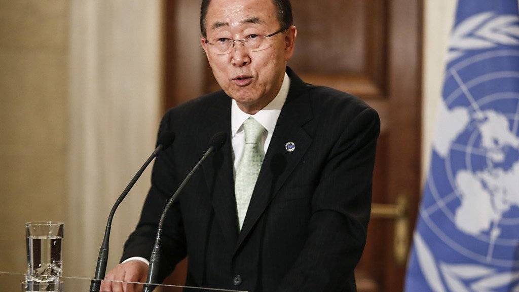 UNO-Generalsekretär Ban Ki Moon ruft sämtliche Konfliktparteien zu einem Waffenstillstand während der Olympischen Spiele auf. (Archiv)