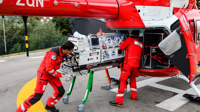 Einsatz Nummer 20'000: Neugeborenes Baby ins Kinderspital St.Gallen geflogen