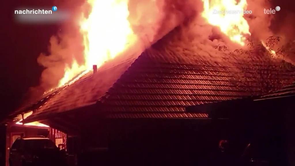 Bauernhaus brennt in Vordemwald komplett nieder