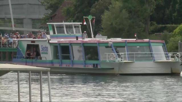 Bootkollision auf Aare