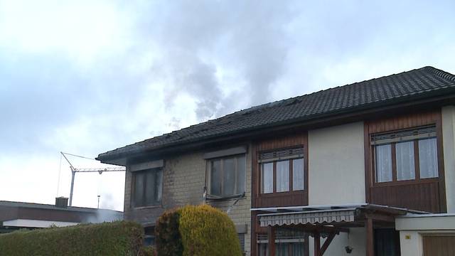 Brand in Doppeleinfamilienhaus