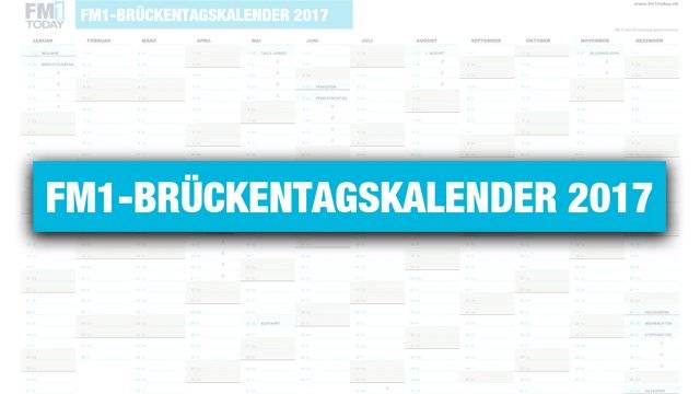 FM1-Brückentagskalender 2017