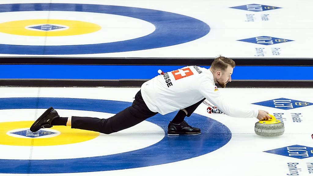 Yannick Schwaller mit tausendmal geübter Steinabgabe