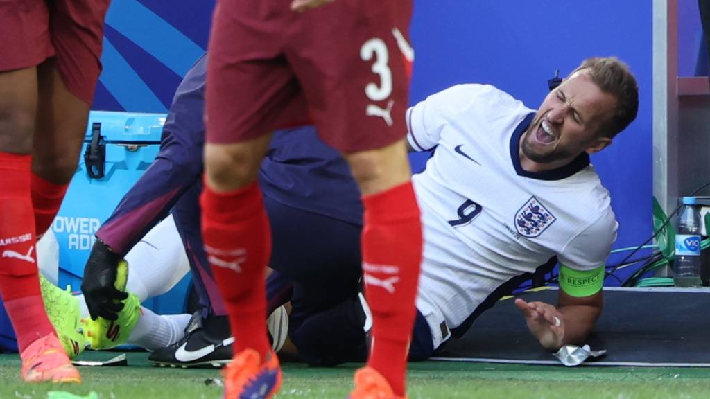 Harry Kane musste im Viertelfinal gegen die Schweiz mit Krämpfen ausgewechselt werden