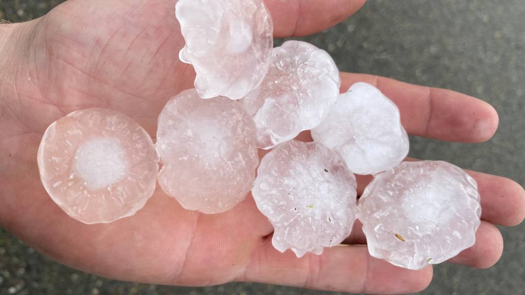 Sturmschäden durch Gewitter und Hagel in der Nordwestschweiz