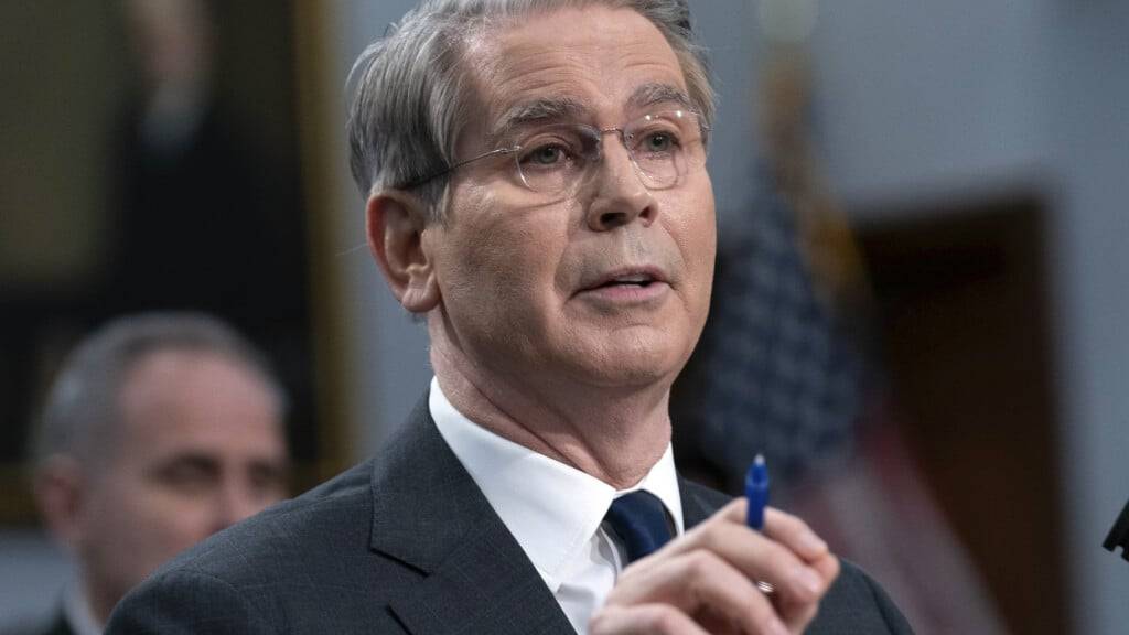 Der US-Finanzminister Scott Bessent wird in die Schweiz reisen, unter anderem für ein Treffen mit Bundespräsidentin Karin Keller Sutter. (Archivbild)