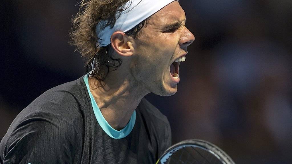 Die Erlösung ist ihm anzusehen: Rafael Nadal steht im Achtelfinal