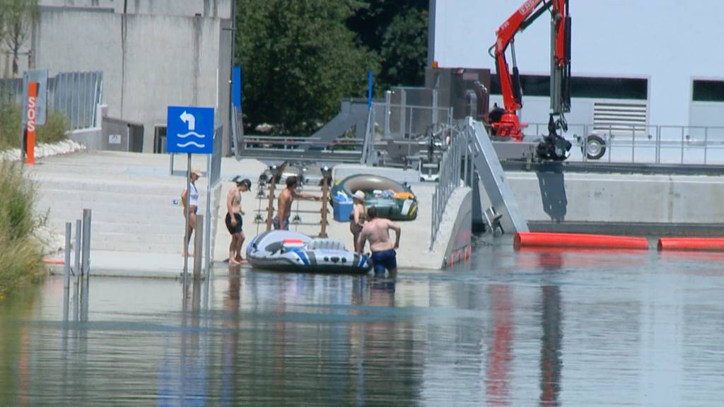 Gefahr für Gummiböötler beim Kraftwerk Dietikon