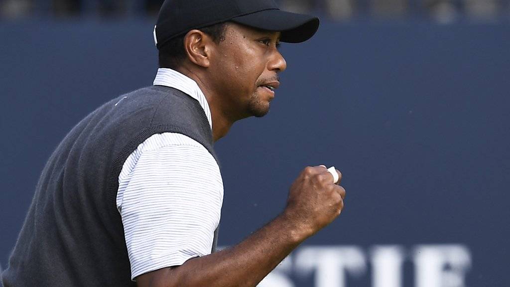 Am British Open erlebt man einen kämpferischen Tiger Woods