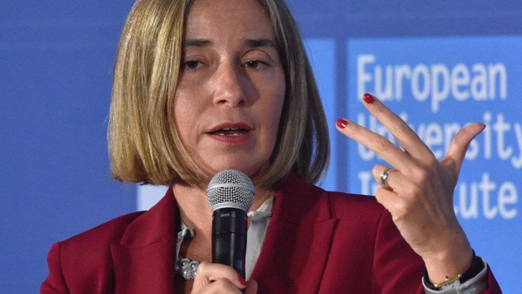 EU-Aussenbeauftragte Federica Mogherini zählt Gründe auf, wieso die USA weiterhin in UNO-Programme investieren sollen. (Archivbild)