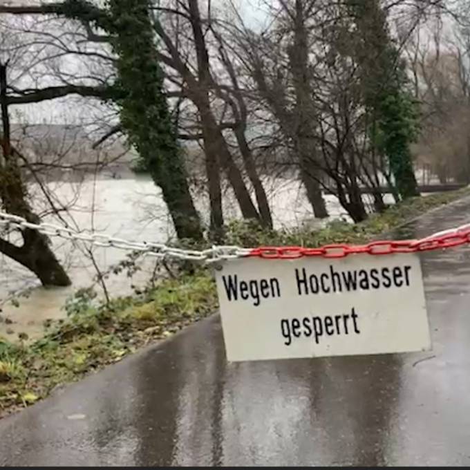 Steigende Wasserpegel im Aargau: Diese Brücken sind bereits gesperrt