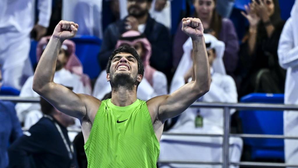 Carlos Alcaraz präsentierte sich auch in Doha in Topform