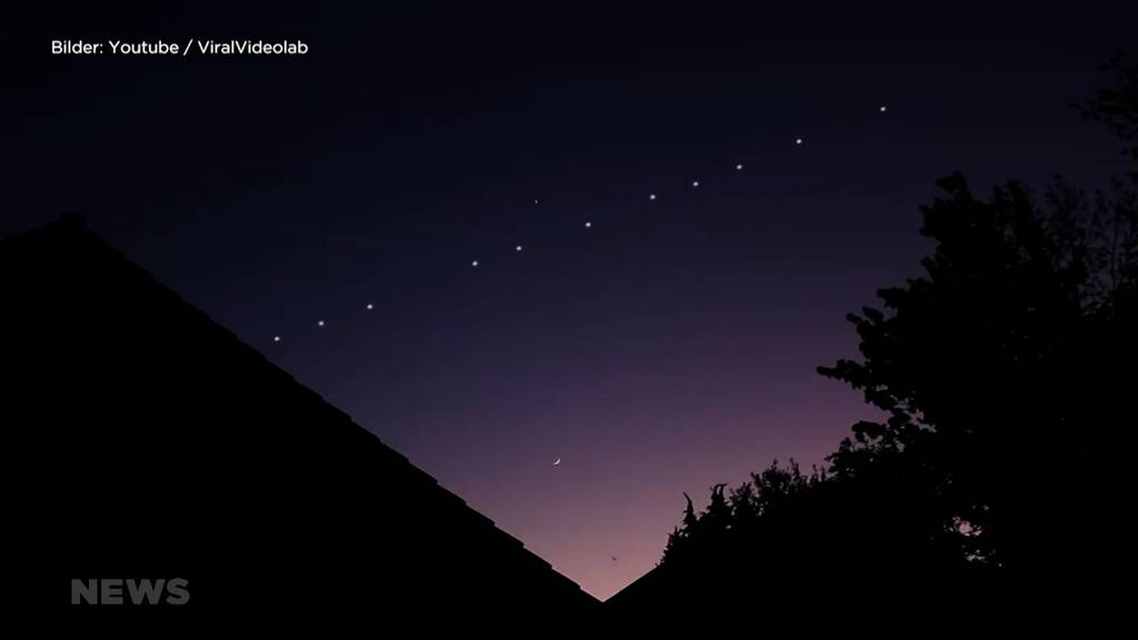 Starlink-Satelliten lassen Bernerinnen und Berner abends staunen