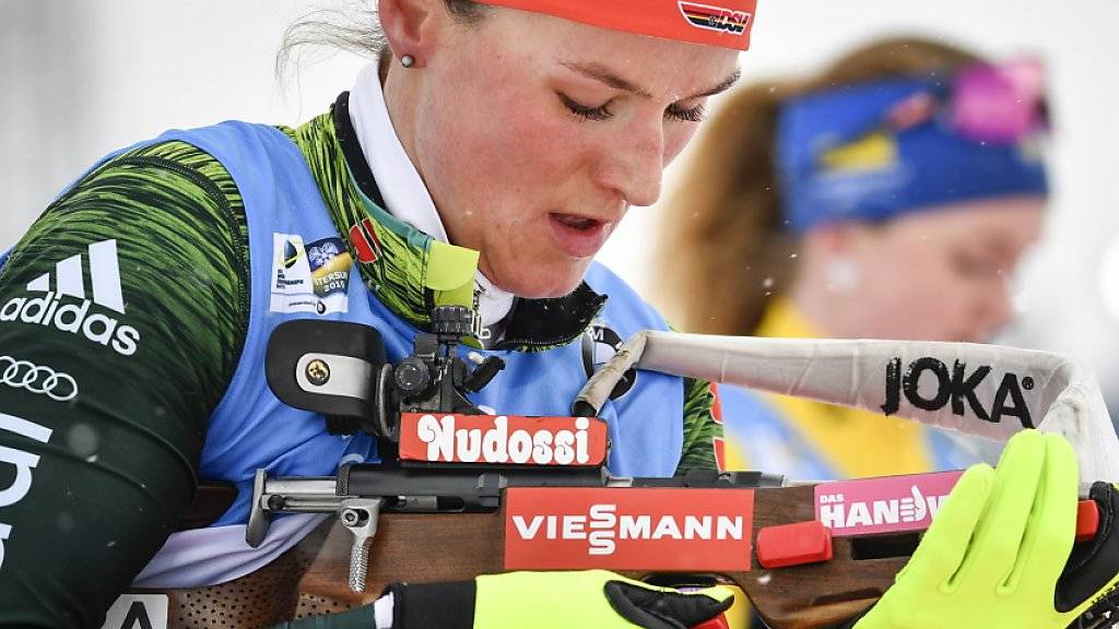 Schnell laufen konnte sie schon lange, nun traf sie auch hervorragend: Die ehemalige Langläuferin Denise Herrmann gewann an der Biathlon-WM in Östersund die Goldmedaille in der Verfolgung