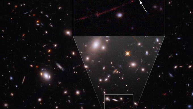 Hubble entdeckt 12,9 Milliarden Lichtjahre entfernten Stern